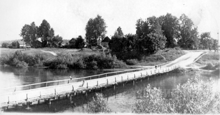 Деревянный мост на Верхний Посад. Начало 1970-х год. Фото из коллекции А.С. Нечаева