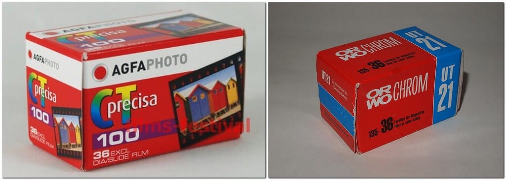 Цветные диапозитивные фотопленки AGFA и ORVO пр-во ГДР 1980- х годов