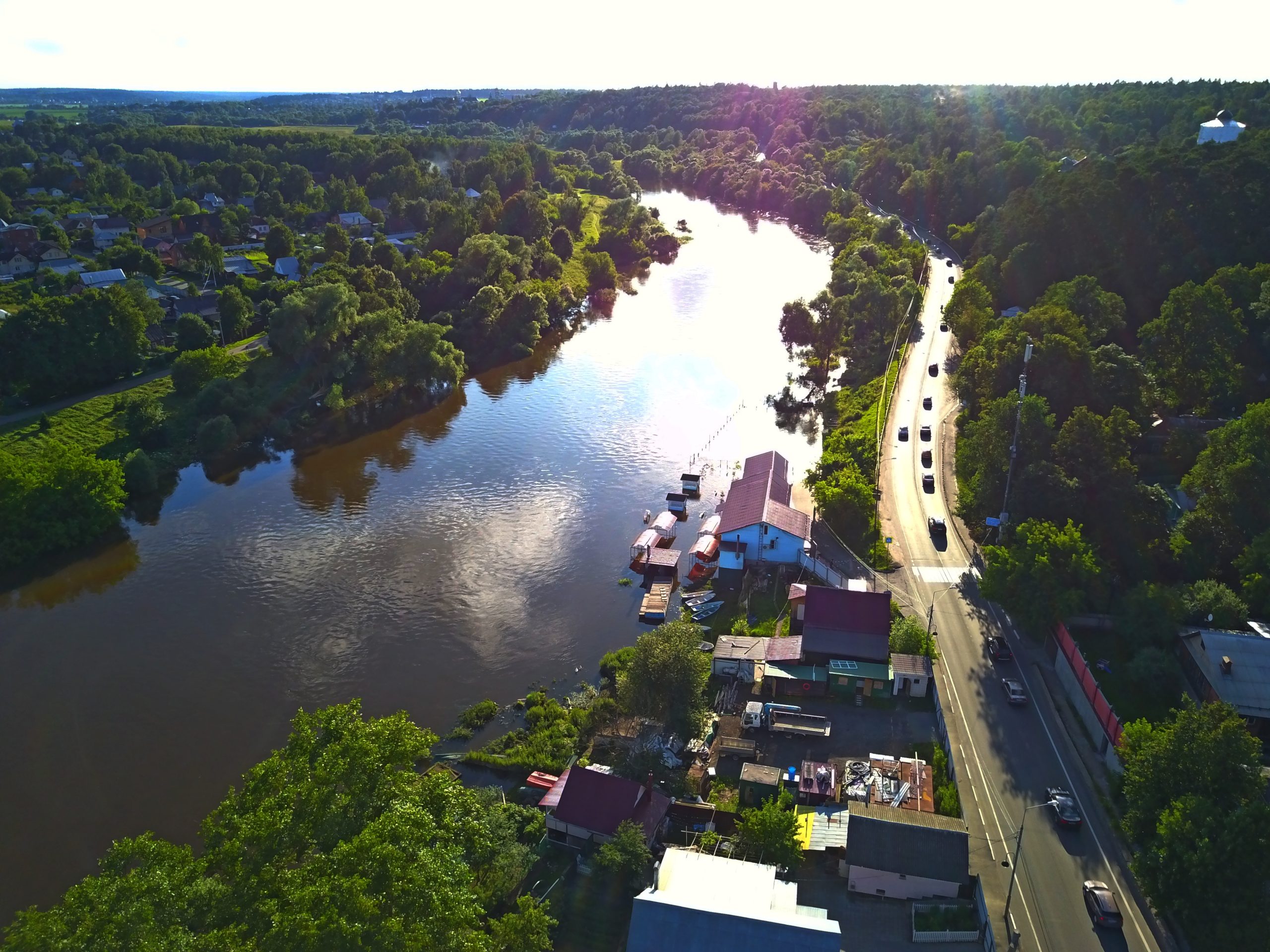 москва река в звенигороде